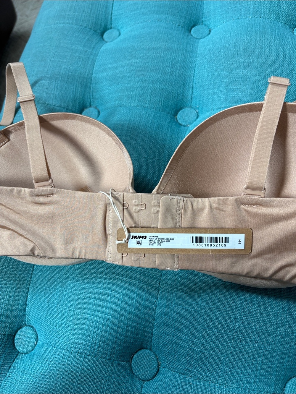 Skims Strapless Convertible Nude pushup Bra size 36C-New! - Picture 4 of 5